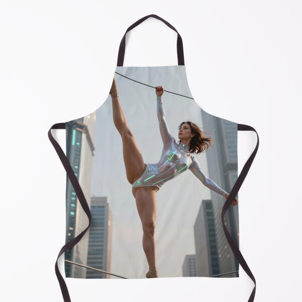 Item preview, Un atleta se balancea sobre un alambre sobre un rascacielos designed and sold by CathryneDelamort.