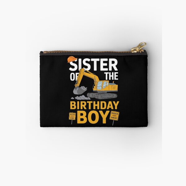 Item preview, Sis of the Birthday Boy Construction Birthday Excavator  designed and sold by DigitaldeligArt.