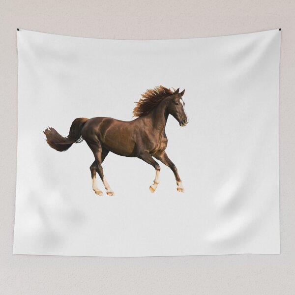 Item preview, Dark Brown Horse with White Socks – Minimal Logo designed and sold by Dotadoari.
