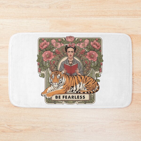 Item preview, Be Fearless Frida Kahlo with Tiger designed and sold by TeeARTHY.