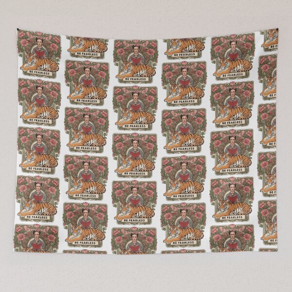 Item preview, Be Fearless Frida Kahlo with Tiger designed and sold by TeeARTHY.