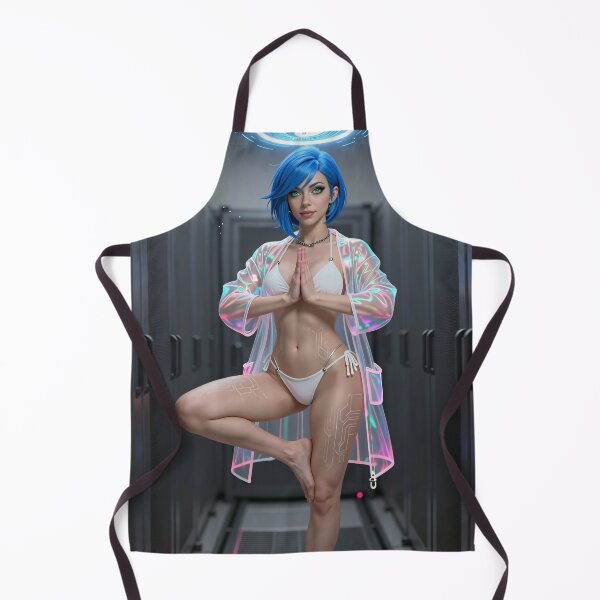Item preview, Cipher woman glowing robe server room designed and sold by CathryneDelamort.