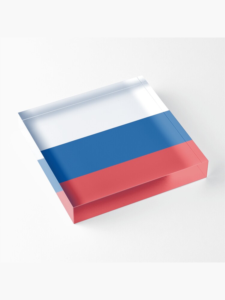 Flag of Russia (since 1991) Acrylic Block for Sale by Smaragdas