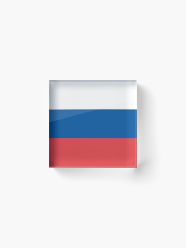 Flag of Russia (since 1991) Acrylic Block for Sale by Smaragdas