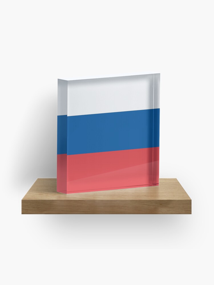 Flag of Russia (since 1991) Acrylic Block for Sale by Smaragdas