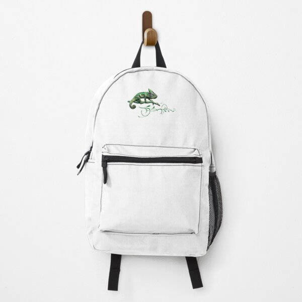 Item preview, Green Chameleon with Birds – Minimal Nature Logo designed and sold by Dotadoari.