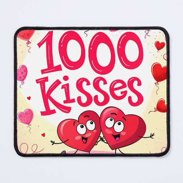 Item preview, Kisses and hugging hearts for Happy Valentine's Day designed and sold by AhArtMe.