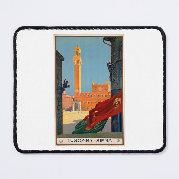 Item preview, Golden Hour in Siena: Vintage Tuscany Travel Poster designed and sold by CharlieDesings.