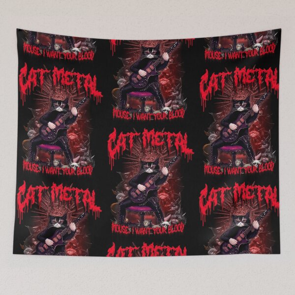 Item preview, ★ Heavy Metal Cat ★ designed and sold by TheSamuraiCat.