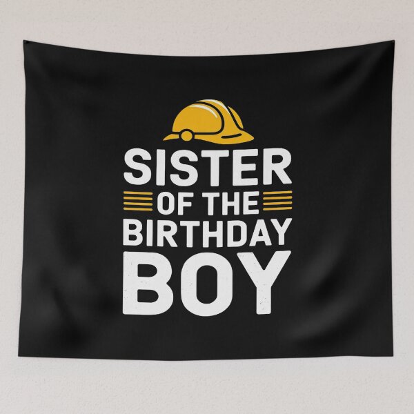 Item preview, Sister of the Birthday Boy Construction Birthday Party  designed and sold by PowAcademy.