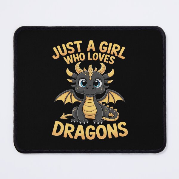 Item preview, Cute Just A Girl Who Loves Dragons Women and Girls4  designed and sold by DigitaldeligArt.