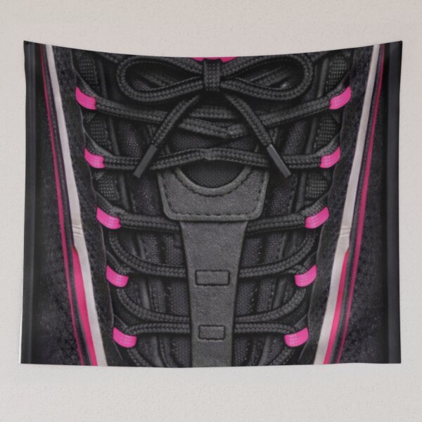 Item preview, CASE CLOSED Sneaker Lace Phone Case - Pink iPhone Case designed and sold by Case Closed.