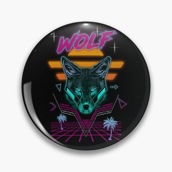 Item preview, Synthwave Wolf designed and sold by TheSamuraiCat.