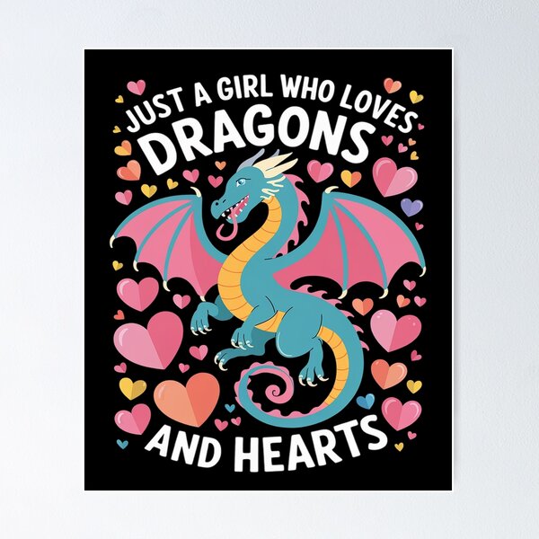 Item preview, Cute Just A Girl Who Loves Dragons Women Girls  designed and sold by CombatTask.
