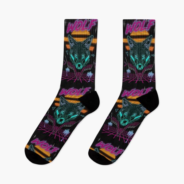 Item preview, Synthwave Wolf designed and sold by TheSamuraiCat.
