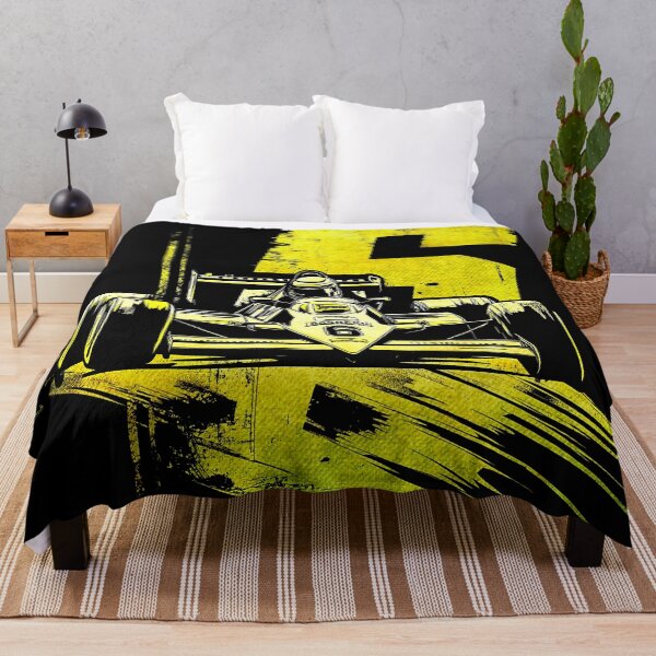 Item preview, Finnish Vintage Formula F1 Legend, for black fabric designed and sold by SteadyRolling.