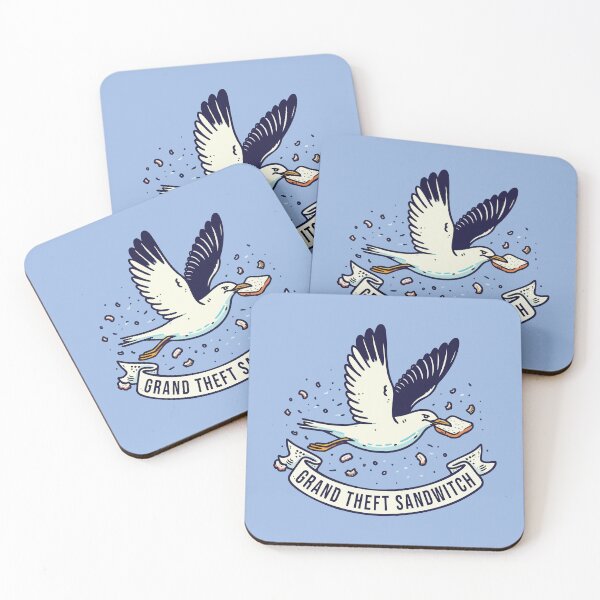 Item preview, Grand Theft Sandwich - Funny Seagull Humor designed and sold by Scaryzz.