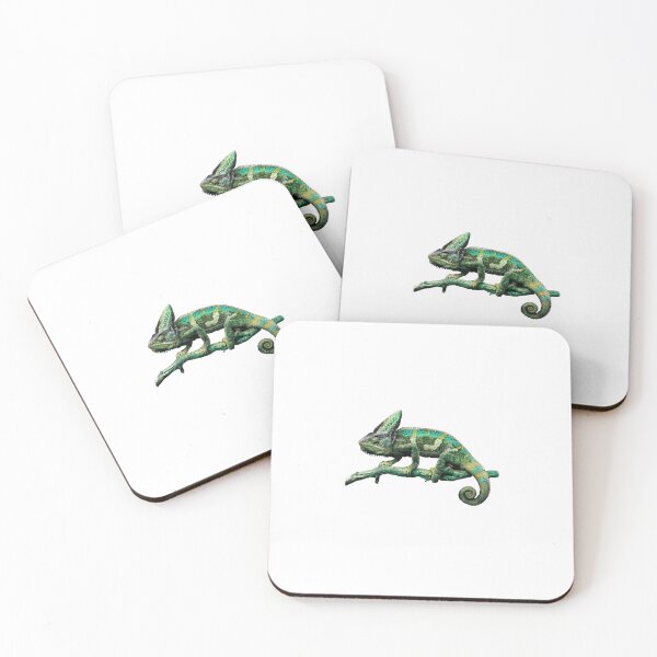 Item preview, Green Chameleon – Minimal Nature Logo designed and sold by Dotadoari.