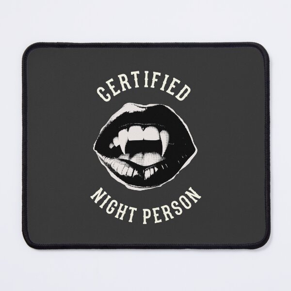 Item preview, Certified Night Person Vampire  designed and sold by CreepyCornerArt.