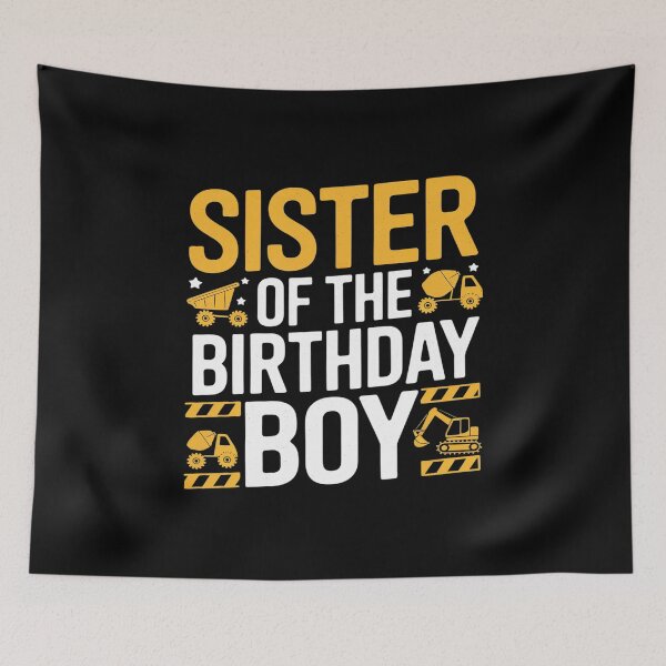 Item preview, Sister Of The Birthday Boy Construction Theme Party Matching  designed and sold by PowAcademy.