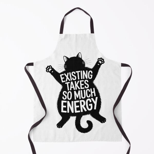 Item preview, Existing Takes So Much Energy Exhausted Cat designed and sold by Tammy Winand Arts.