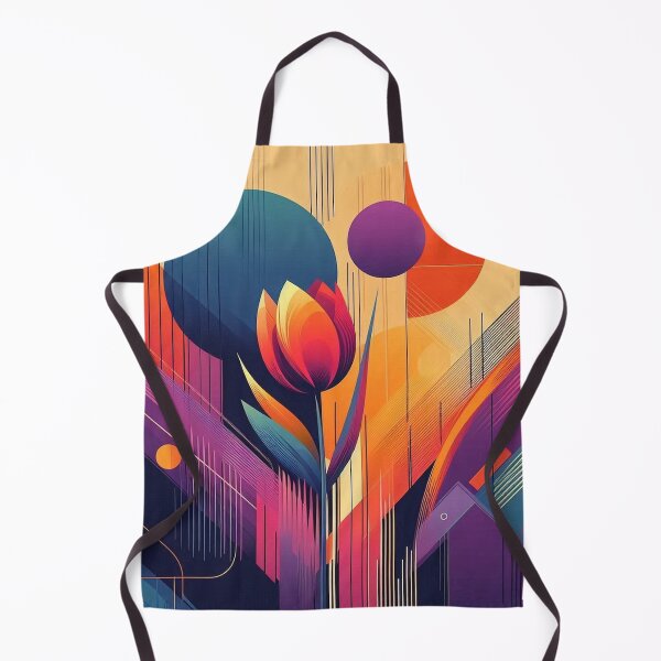 Item preview, Chromatic Bloom XV– Abstract Geometric Floral Art designed and sold by Okmanoo.