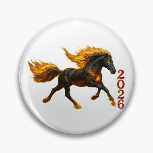 Item preview, ✨Fire Horse 2026 ✦♨✦ Galloping Ember Stallion designed and sold by WheelieGdArt.