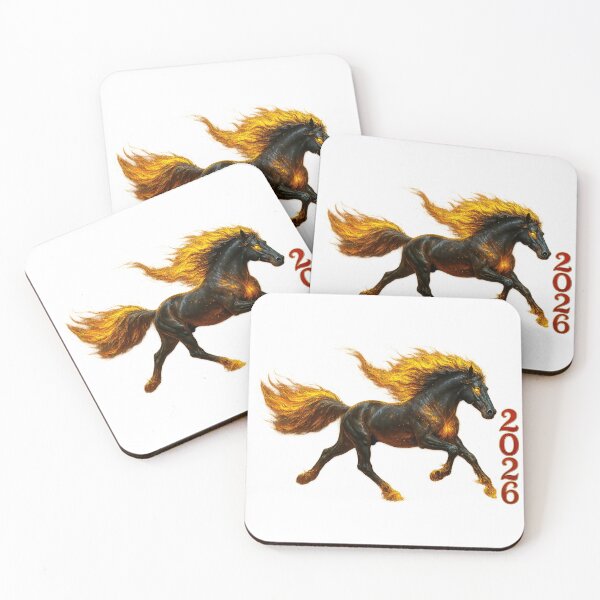 Item preview, ✨Fire Horse 2026 ✦♨✦ Galloping Ember Stallion designed and sold by WheelieGdArt.