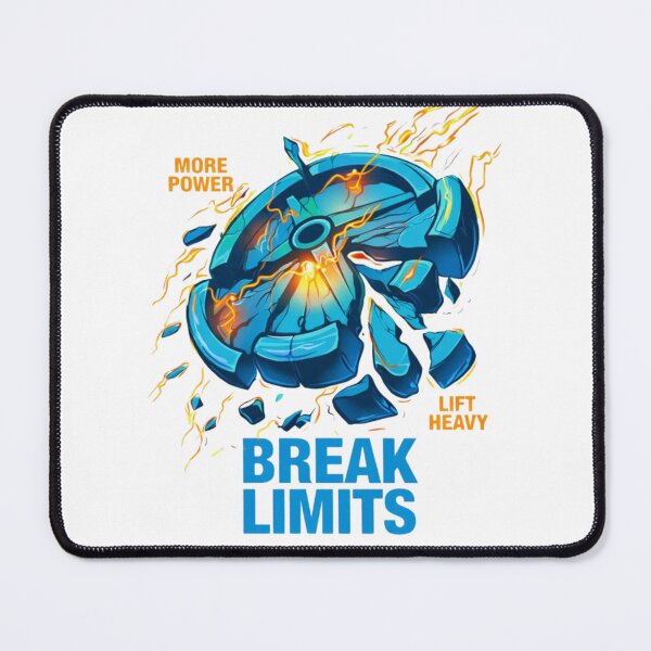 Item preview, Break Limits – Gym Power Motivation Design designed and sold by IvannaMoroz.