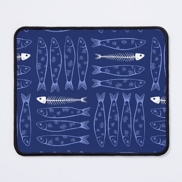 Item preview, Sardines - Navy Blue designed and sold by Elizabeth Weglein.