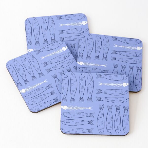 Item preview, Sardines - Light Blue designed and sold by Elizabeth Weglein.