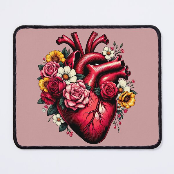 Item preview, Heart in Bloom - Anatomy Meets Nature designed and sold by DrawDrip.