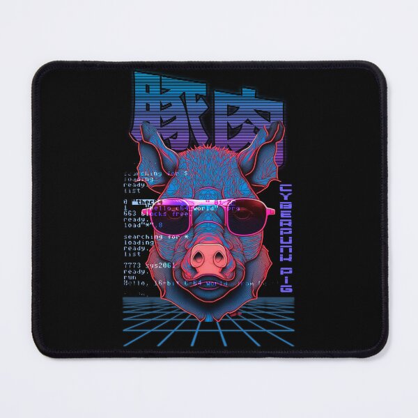 Item preview, Cyberpunk Pig designed and sold by TheSamuraiCat.