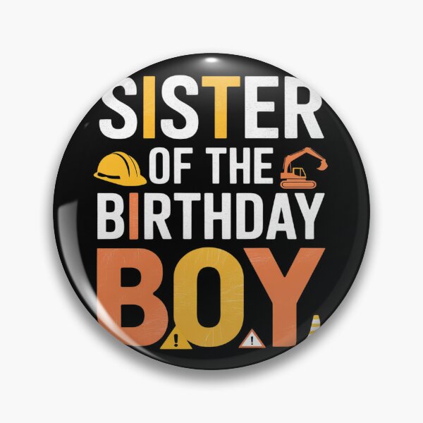 Item preview, Sister of the Birthday Construction Worker Boy Crew Party  designed and sold by PowAcademy.