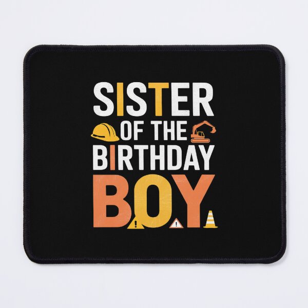 Item preview, Sister of the Birthday Construction Worker Boy Crew Party designed and sold by PowAcademy.