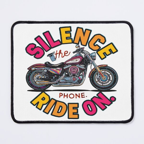 Item preview, Silence the Phone. Ride On. – Minimal Motorcycle Freedom T-Shirt designed and sold by RMTrendy.