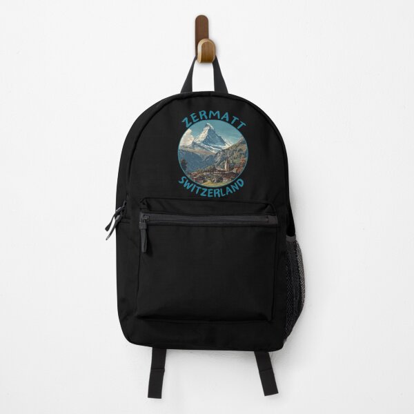 Item preview, Zermatt (Matterhorn) in Switzerland, Retro Travel Art Circle Emblem designed and sold by MaateoDesign.