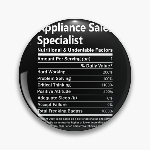 Item preview, Appliance Sales Specialist designed and sold by ginawilliams39.
