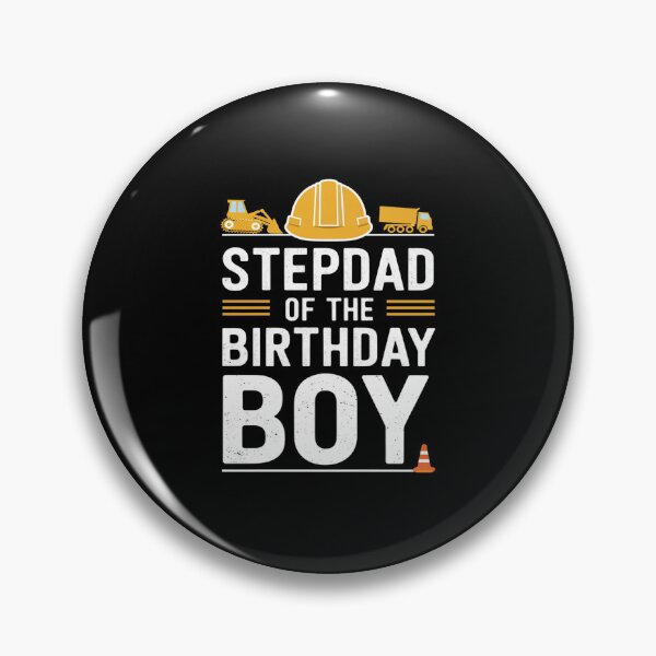 Item preview, Stepdad of birthday boy matching family construction party  designed and sold by AquaKiev.