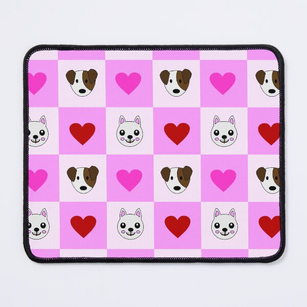 Item preview, Cute Dog and Cat Checkerboard Pattern designed and sold by GamerGearTees.