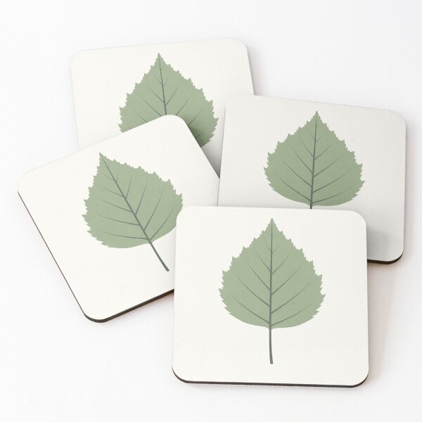 Item preview, Scandinavian Birch Leaf Nursery Wall Art – Minimalist Botanical Print designed and sold by Planthem.