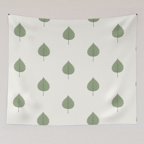 Item preview, Scandinavian Birch Leaf Nursery Wall Art – Minimalist Botanical Print designed and sold by Planthem.