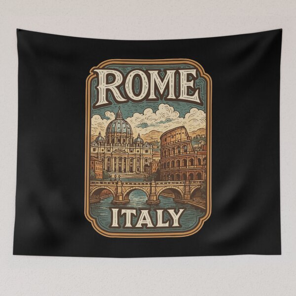 Item preview, Rome Italy Vintage designed and sold by TomFrontierArt.