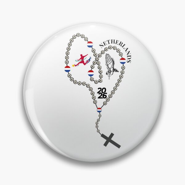 Item preview, Netherlands Football Rosary 2026 – Soccer Prayer Beads with Netherlands Flag, Faith & Football Design designed and sold by La-Designita.