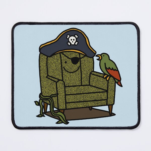 Item preview, Pirate Captain Chair and Parrot designed and sold by ellenhenry.