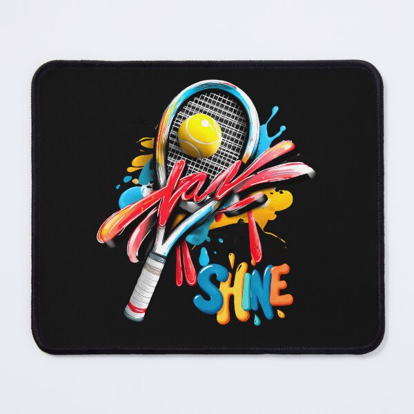 Item preview, Shine Bright Tennis Art - Colorful Racket Splash Design designed and sold by LoudVictory.