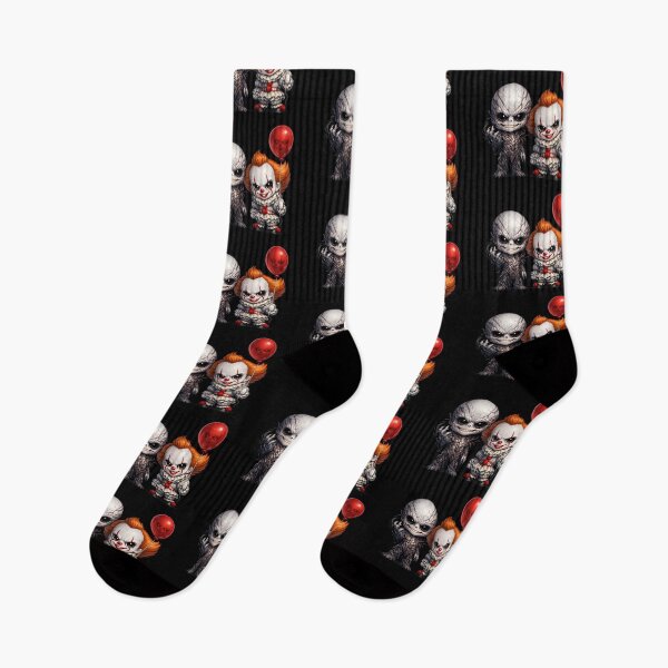 Item preview, Sinister Chibi Horror Duo – Creepy Clown & Vine-Laced Entity designed and sold by Sonic Nova Studios.