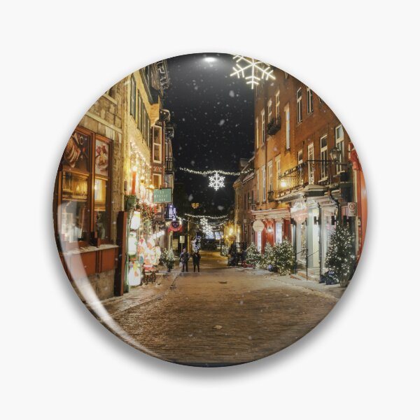 Item preview, Festive Winter Night in Quebec City designed and sold by Robert Alsop.