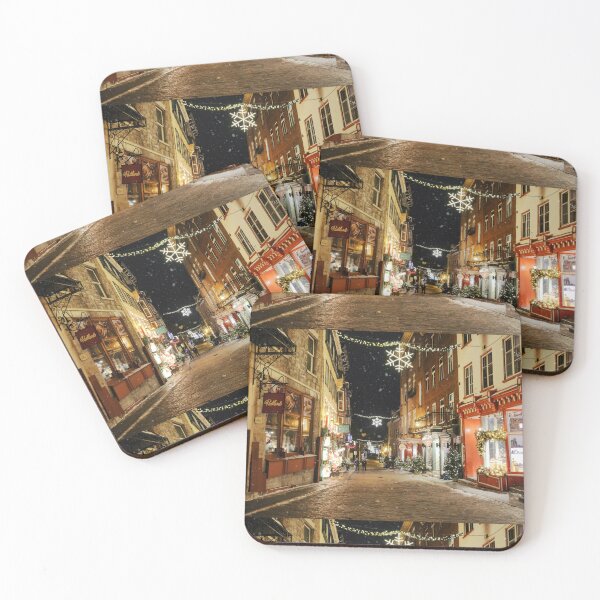 Item preview, Festive Winter Night in Quebec City designed and sold by Robert Alsop.