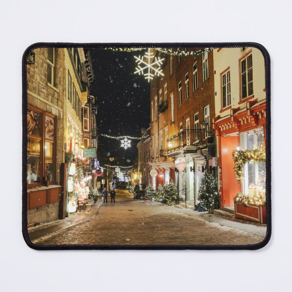 Item preview, Festive Winter Night in Quebec City designed and sold by Robert Alsop.